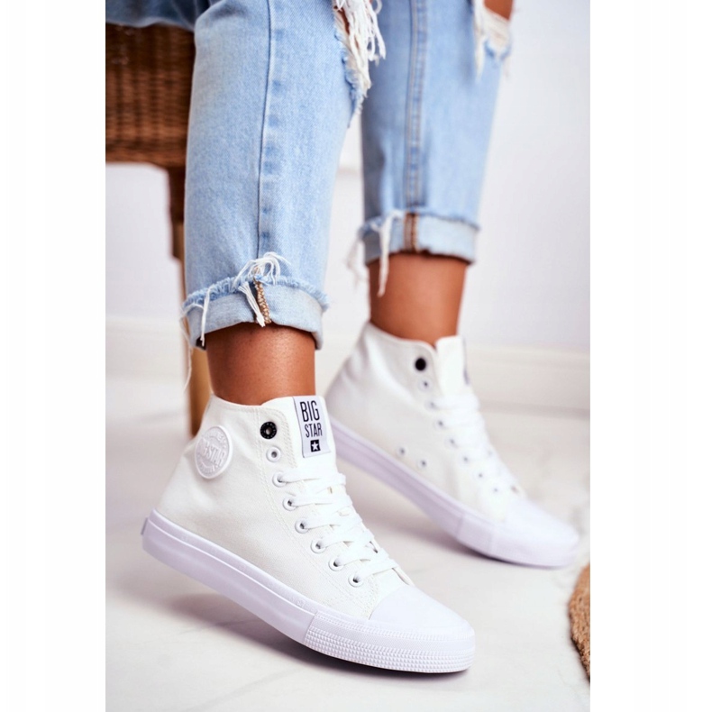 Women's High Sneakers Big Star White FF274A171 1