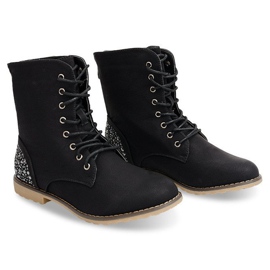 Richly decorated boots 1511-8 black 1