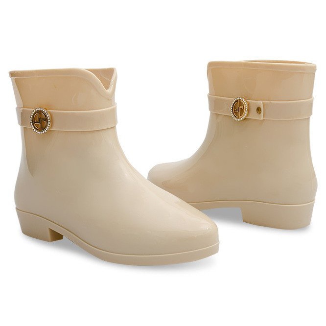 Wellington boots with bow BL02 Beige 1