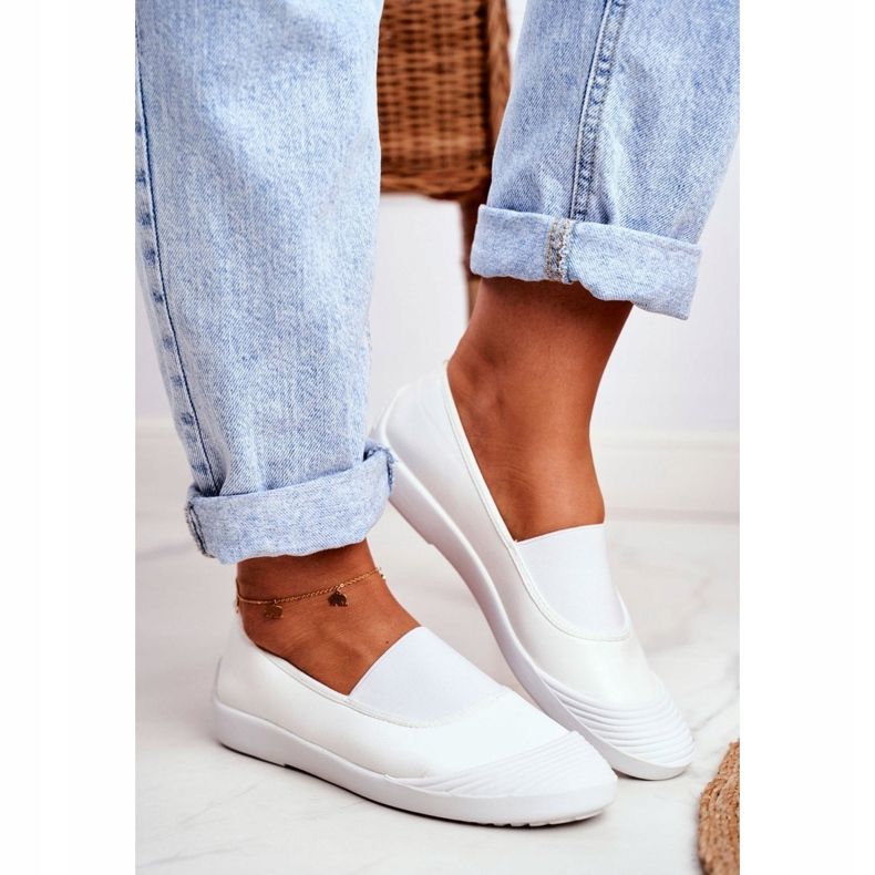 LU BOO Sneakers Slip On Slip-on Sneakers White Justy 1