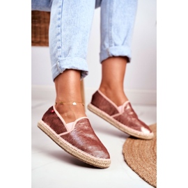 Women's Espadrilles, Braided Sole Pink Big Star DD274A163 1 Women's Espadrilles, Braided Sole Pink Big Star DD274A163 1