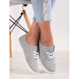 SHELOVET Light Gray Sneakers grey 1