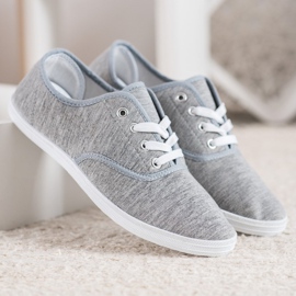 SHELOVET Light Gray Sneakers grey 2