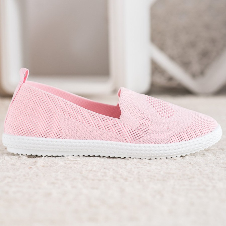 Via Giulia  Pink openwork sneakers 1