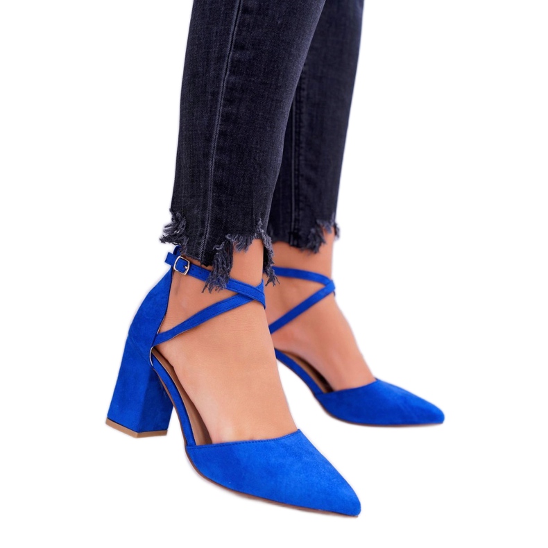SEA Women's Pumps On A Heel In Spitz Cornflower Traffic blue 1 SEA Women's Pumps On A Heel In Spitz Cornflower Traffic blue 1