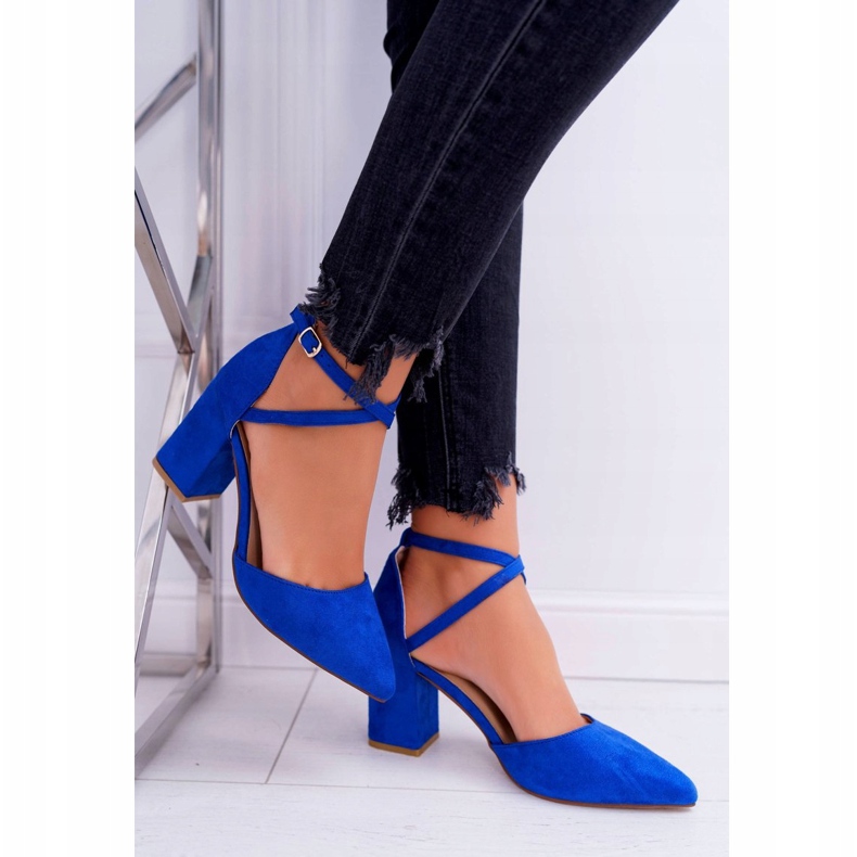 SEA Women's Pumps On A Heel In Spitz Cornflower Traffic blue 2