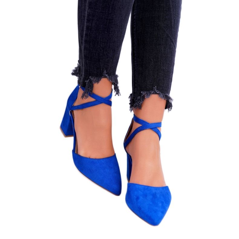 SEA Women's Pumps On A Heel In Spitz Cornflower Traffic blue 3 SEA Women's Pumps On A Heel In Spitz Cornflower Traffic blue 3