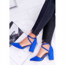 SEA Women's Pumps On A Heel In Spitz Cornflower Traffic blue 4 SEA Women's Pumps On A Heel In Spitz Cornflower Traffic blue 4