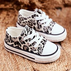 FRROCK Children's Sneakers White Shiny Leopard Berni brown brown 1 FRROCK Children's Sneakers White Shiny Leopard Berni brown brown 1