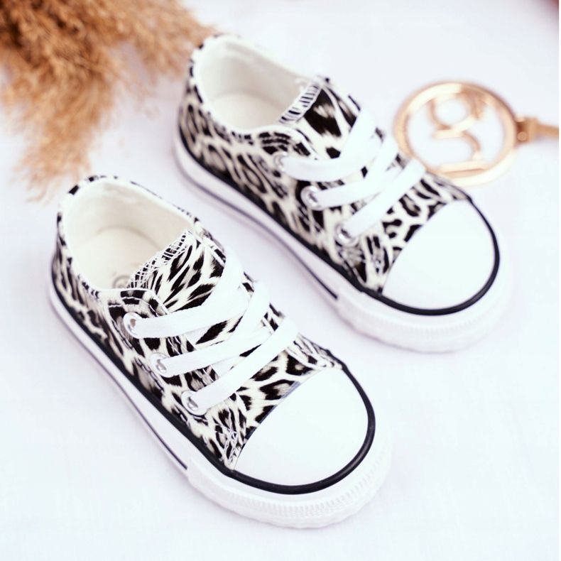 FRROCK Children's Sneakers White Shiny Leopard Berni brown brown 2 FRROCK Children's Sneakers White Shiny Leopard Berni brown brown 2