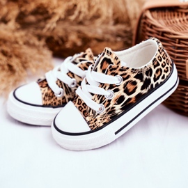 FRROCK Children's Sneakers Brown Shiny Leopard Berni 1 FRROCK Children's Sneakers Brown Shiny Leopard Berni 1