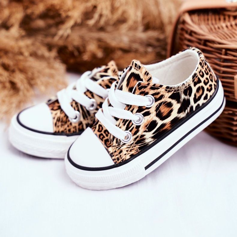 FRROCK Children's Sneakers Brown Shiny Leopard Berni 1 FRROCK Children's Sneakers Brown Shiny Leopard Berni 1