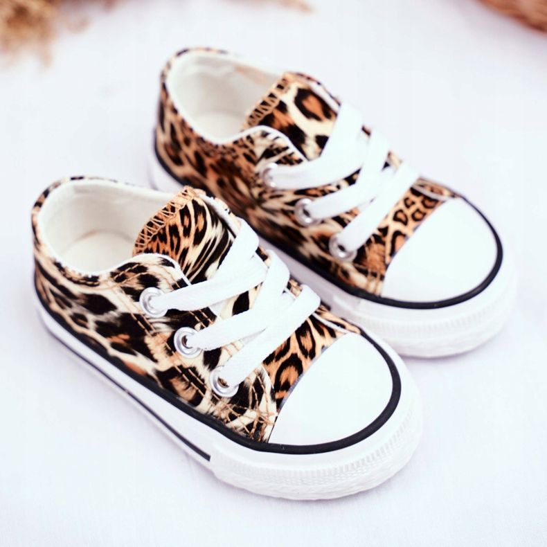 FRROCK Children's Sneakers Brown Shiny Leopard Berni 2 FRROCK Children's Sneakers Brown Shiny Leopard Berni 2