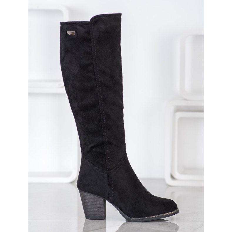 J. Star Comfortable boots on a post black 2