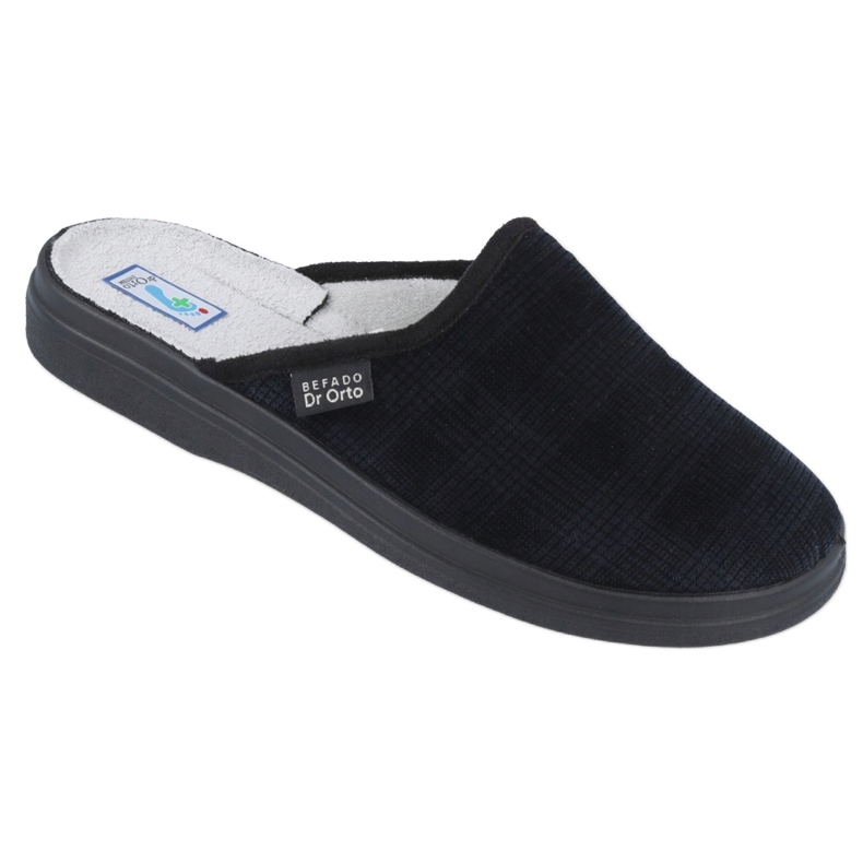 Befado men's health shoes slippers 125M010 slippers navy blue 1 Befado men's health shoes slippers 125M010 slippers navy blue 1