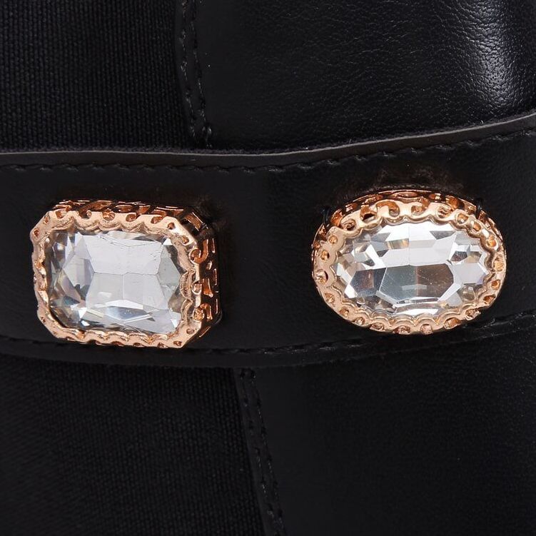 Black Chelsea boots, black HE107 Black 1