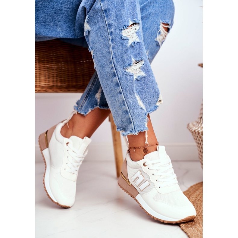 EVE Women's Sport Shoes Beige Golden Maddie Elements 2 EVE Women's Sport Shoes Beige Golden Maddie Elements 2