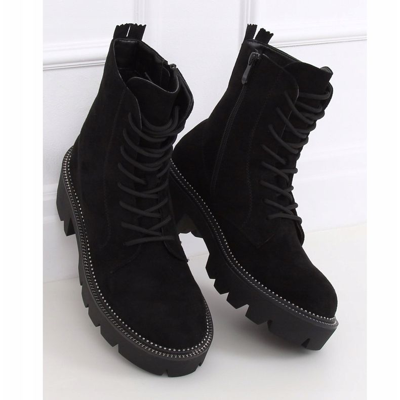 Black boots on a high sole UK13P Black 1 Black boots on a high sole UK13P Black 1