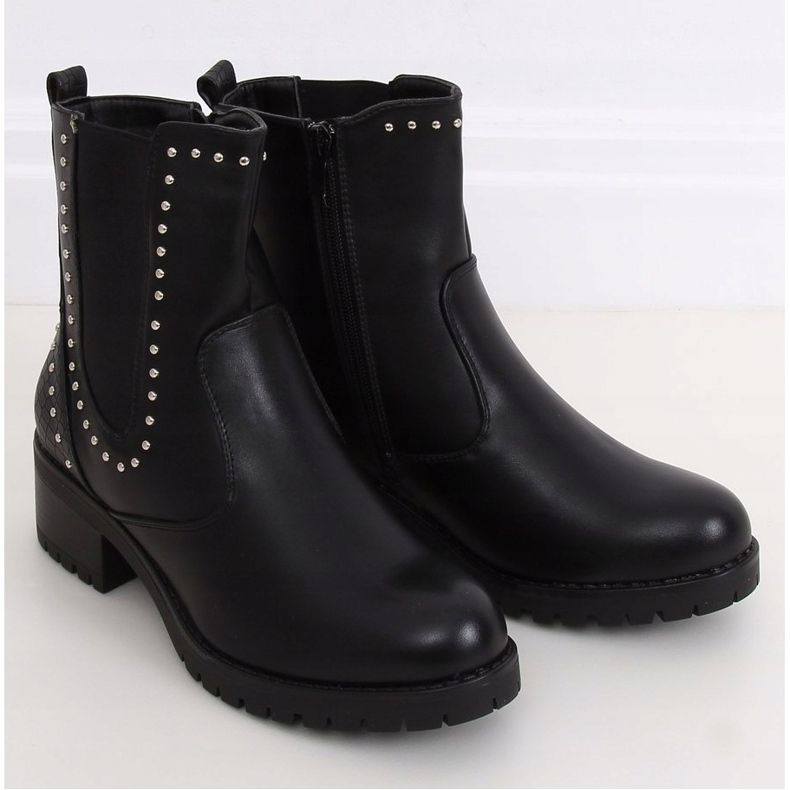 Black Boots for women with studs UL309 Black 1 Black Boots for women with studs UL309 Black 1