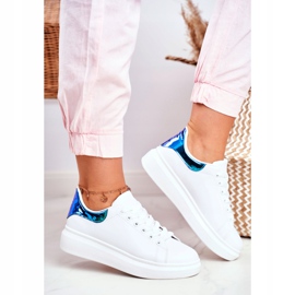 Women's Sport Shoes Lu Boo White Metallic Matilda navy blue 2