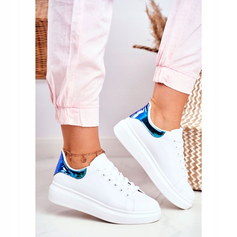 Women's Sport Shoes Lu Boo White Metallic Matilda navy blue 2 Women's Sport Shoes Lu Boo White Metallic Matilda navy blue 2