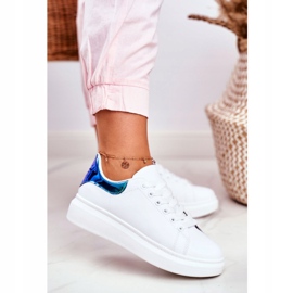 Women's Sport Shoes Lu Boo White Metallic Matilda navy blue 1