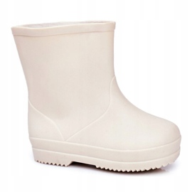 Children's Beige Classic Rubber Galoshes Lullaby 2 Children's Beige Classic Rubber Galoshes Lullaby 2