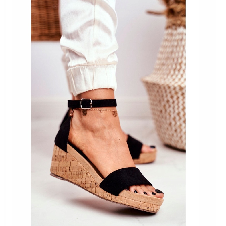 PS1 Women's Sandals On Wedge Black MarryMe 1