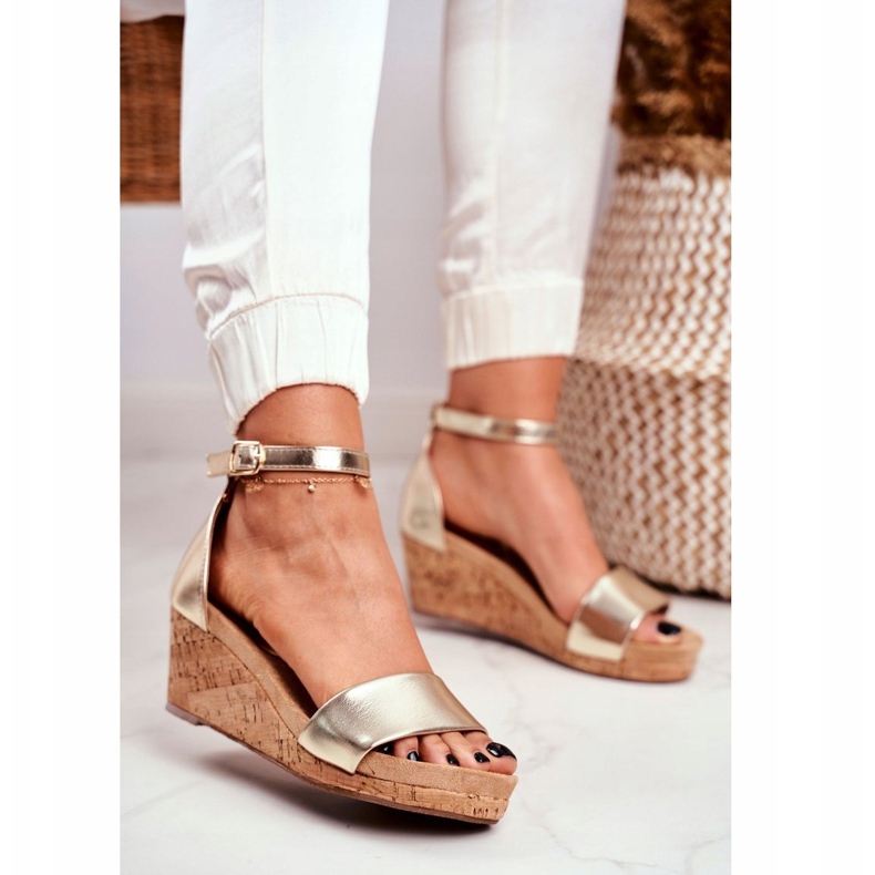 PS1 Women's Sandals On Wedge Gold MarryMe golden 1