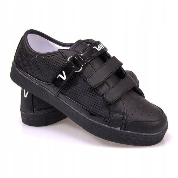 Sneakers With Velcro F-1-02 Black 1