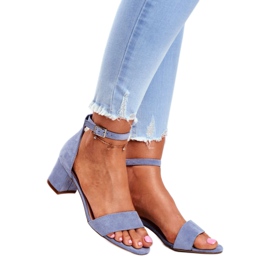 Women's Sandals Eco-Suede Sergio Leone Blue SK839 1
