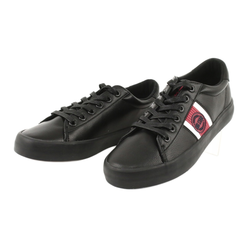 Big Star Women's sneakers with eco-leather gg174111 black white 2