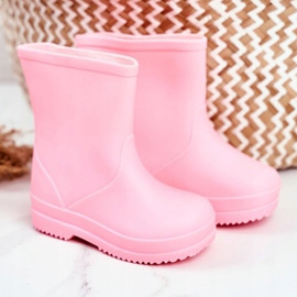 Children's Pink Lullaby Classic Rubber Galoshes 1 Children's Pink Lullaby Classic Rubber Galoshes 1