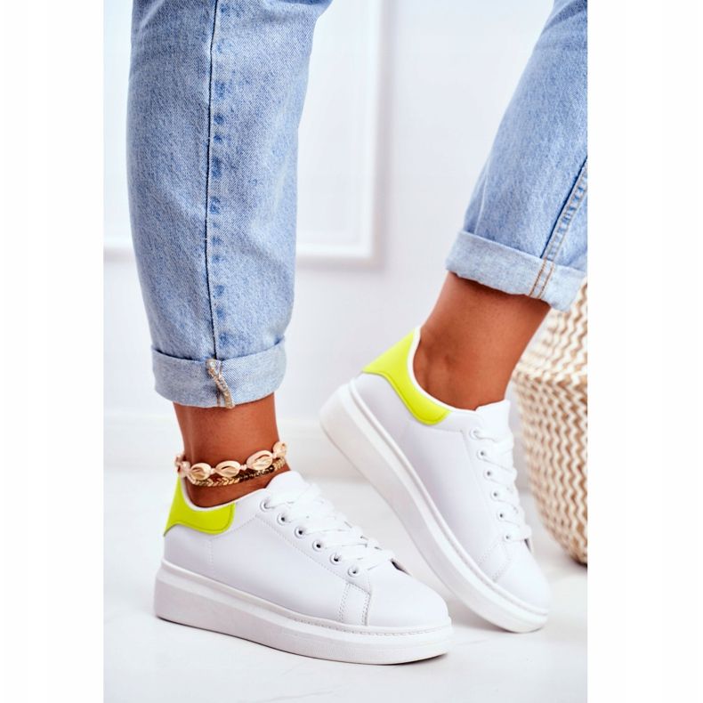 Women's Sport Shoes Lu Boo White Matilda yellow 2