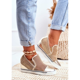 Women's Lu Boo Sneakers with Mesh Golden Morgono 2