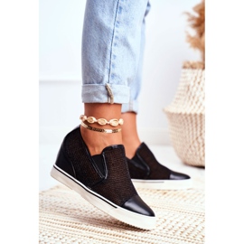 Women's Sneakers Lu Boo with mesh Black Morgono 1