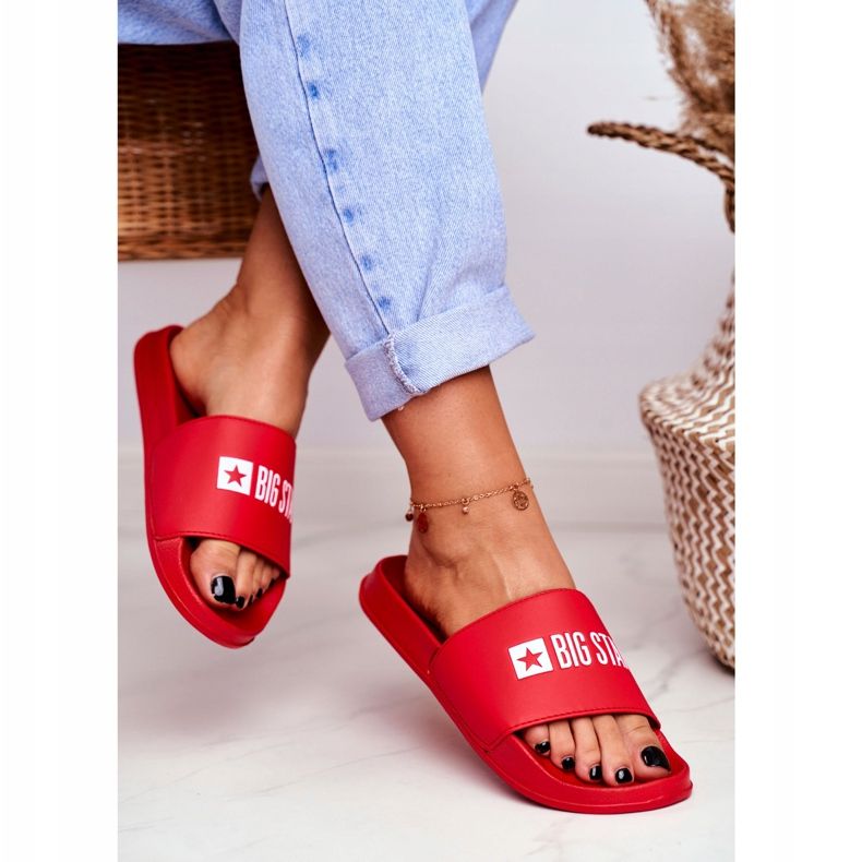 Women's Slippers Big Star Red GG274041 2