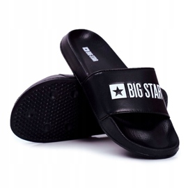 Men's Slippers Big Star Rubber Black Eco Leather GG174931 1