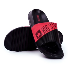Men's Slippers Big Star Rubber Black GG174913 red 1