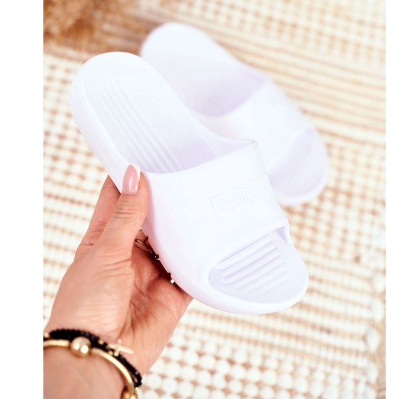 Children's Youth Big Star White Slippers GG374811 1 Children's Youth Big Star White Slippers GG374811 1