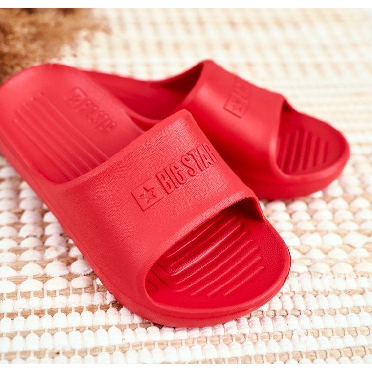 Children's and Youth Big Star Red Slippers GG374809 1