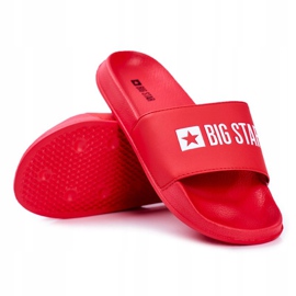 Men's Slippers Big Star Rubber Red Eco Leather GG174932 1