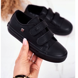 Children's Shoes Sneakers Big Star With Velcro Black GG374009 2