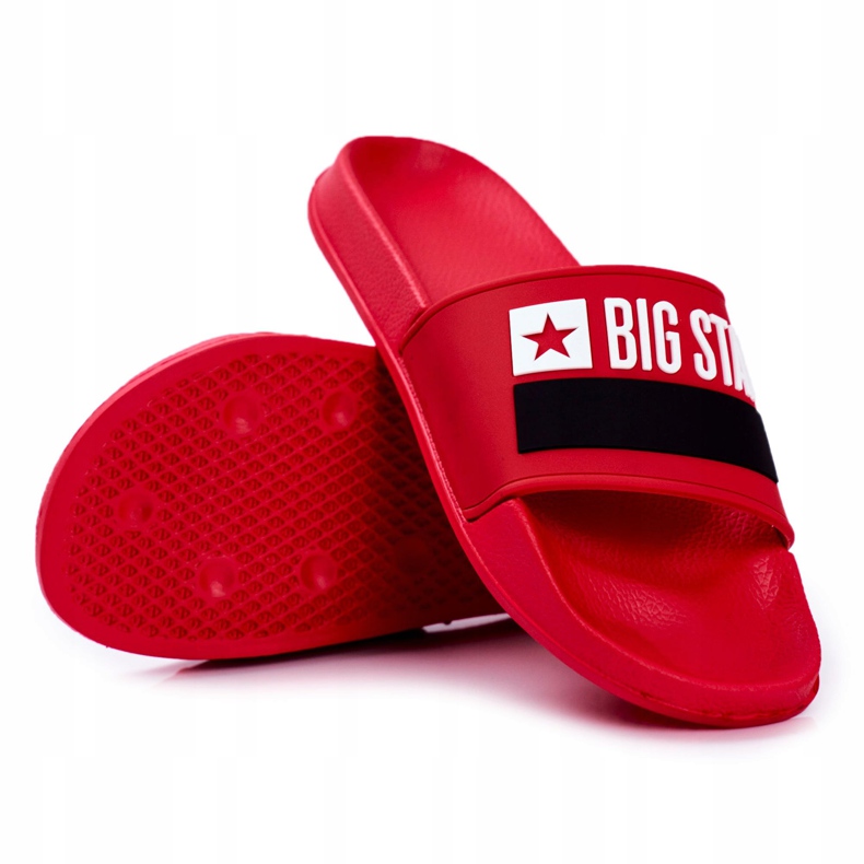 Men's Slippers Big Star Classic Red GG174939 white black 2 Men's Slippers Big Star Classic Red GG174939 white black 2