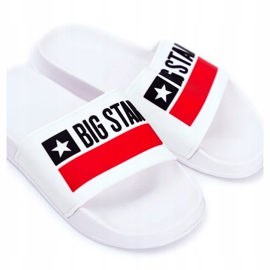 Men's Slippers Big Star Classic White GG174938 black red 2