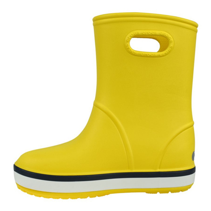 Crocs Crocband Rain Boot Children's Wellies - Red and Yellow
