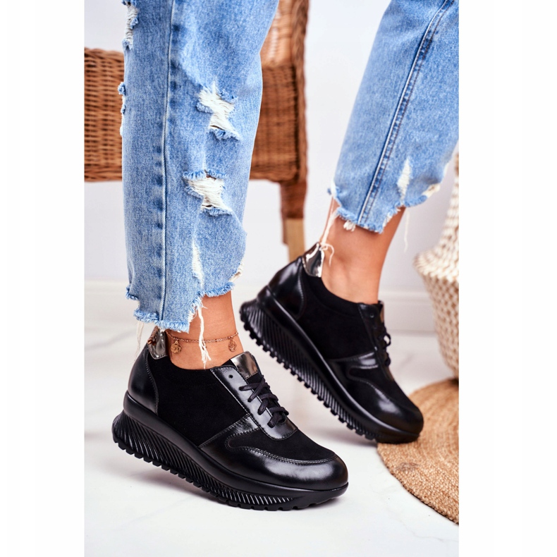 ESKA Women's Sport Shoes Leather Black Gianna 2