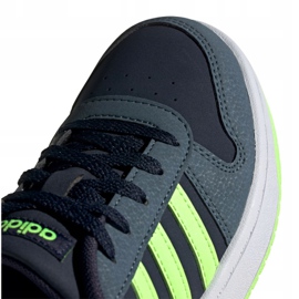 Adidas Hoops 2.0 Jr FW3171 shoes black navy blue green 2