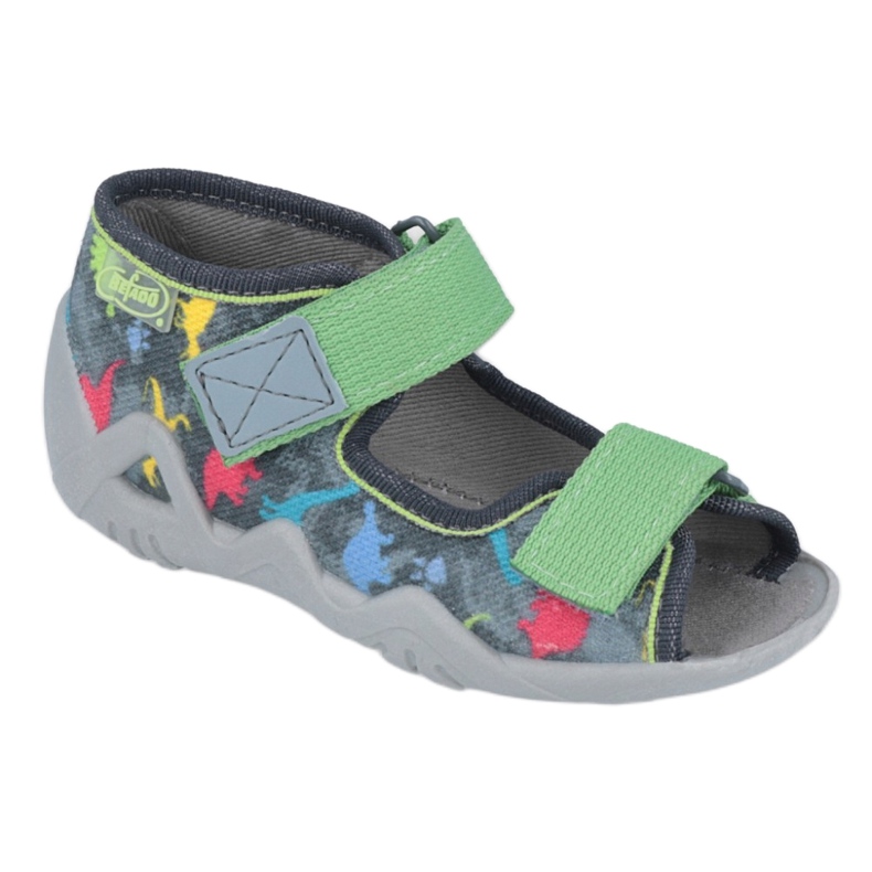 Befado children's shoes 250P092 grey multicolored green 1