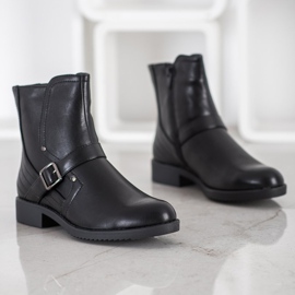 J. Star Flat Heel Boots black 1